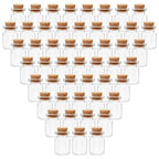 Mini buteleczki szklane z korkiem 3 cm – zestaw 100 szt. do rękodzieła i dekoracji