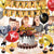 Zestaw Urodzinowych Balonów + Baner Happy Birthday + Topery Na Ciasto - Harry Potter