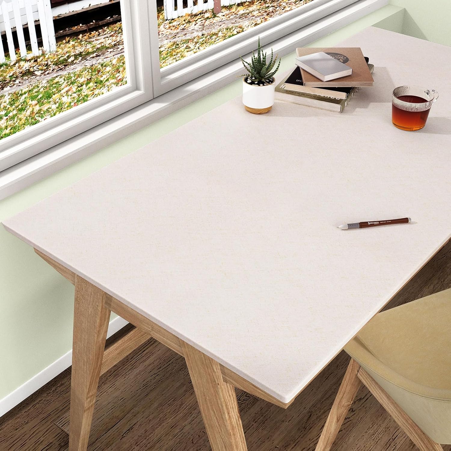 Okleina meblowa samoprzylepna Tapeta Imitująca Tkaninę Beżowa 40x200cm Wodoodporna (Kopia)