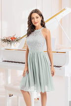 Sukienka Balowa Koktajlowa imprezowa MIĘTOWA Koronka bez Rękawów rozmiar M