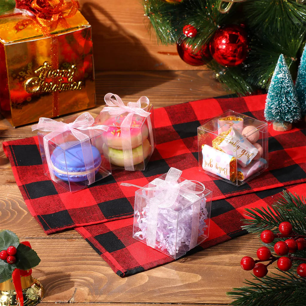 Pudełeczka Przeroczyste MINI na Podziękowania dla Gości Prezenty Produkty - 10 szt Drugie zdjęcie produktu