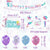 Zestaw Balonów Urodzinowych Zestaw Urodzinowy Balony Baner Happy Birthday Ozdoby SYRENKA z SYRENKĄ