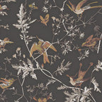 Samoprzylepna Okleina Meblowa na Meble Ściany Tapeta Ciemna Vintage Ptaki 3m x 41cm