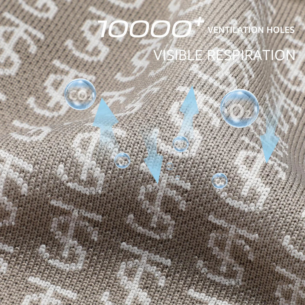 Damskie Sneakersy Ultra Lekkie Sportowe Miękkie z Materiału Skarpety Slippers - Beżowe