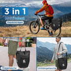 Zestaw 2 Toreb Rowerowych na Bagażnik 48L Wodoodporne Torby na Rower Sakwy 2x24L