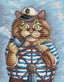 Duży Zestaw Do Haftu Diamentowego Kot Obraz 30x40cm Uroczy Słodki