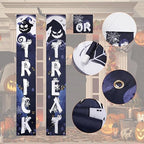 Zestaw banerów na Halloween "TRICK OR TREAT" – Upiorna dekoracja drzwi