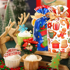 Torebki Torby na słodycze Prezenty Cukierki Upominki Świąteczna na Święta mikołajki 10 sztuk