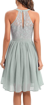 Sukienka Balowa Koktajlowa imprezowa MIĘTOWA Koronka bez Rękawów rozmiar M