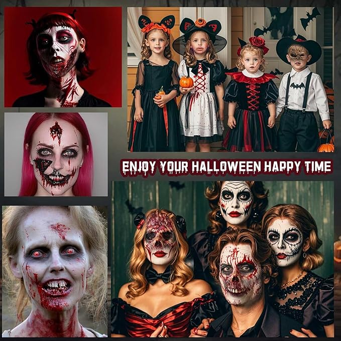 Zestaw do Makijażu Halloween FX Krew Blizny Lateks Farby do charakteryzacji Drugie zdjęcie produktu