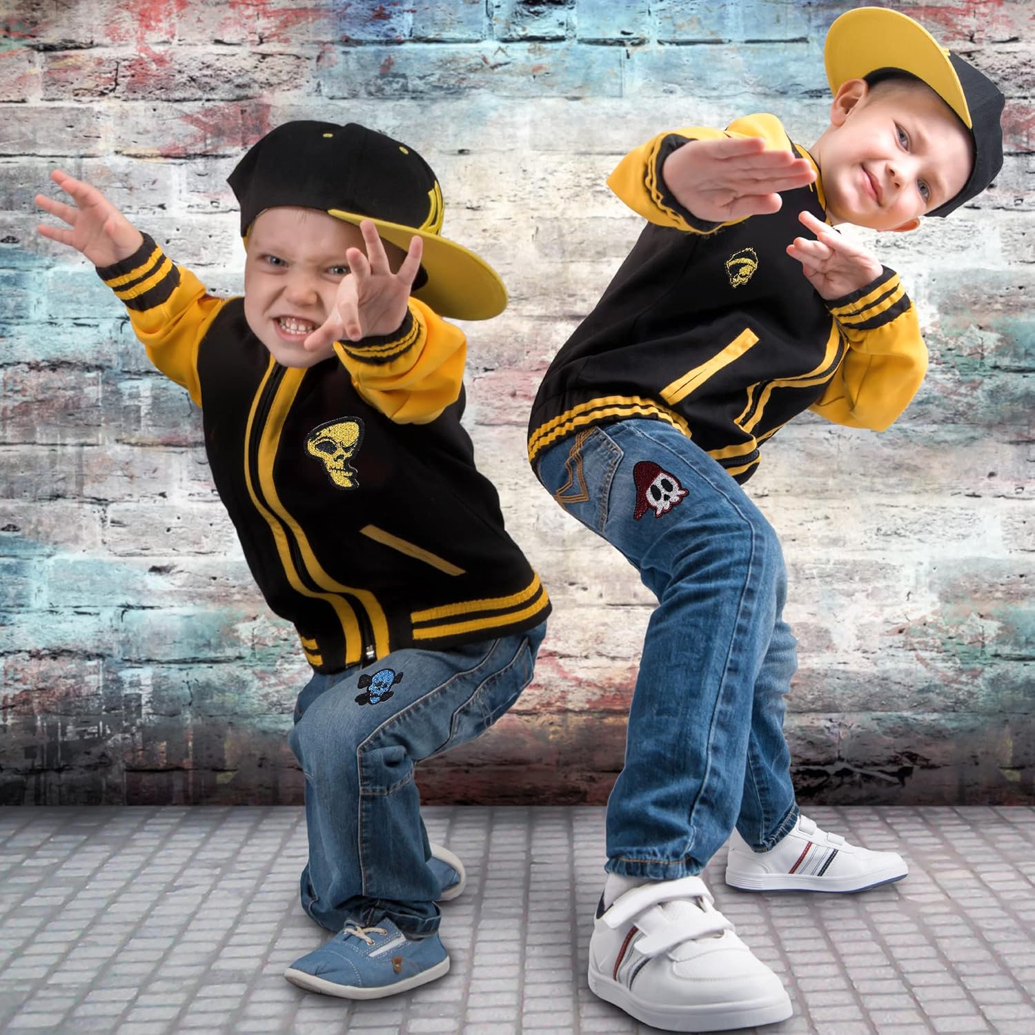 Naszywki termoprzylepne zestaw 16 szt kolorowe Haftowane Naprasowanki Łatki