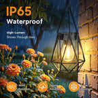 Lampiony Lampy solarne LED ogrodowe 2 szt. metalowe wiszące retro IP65