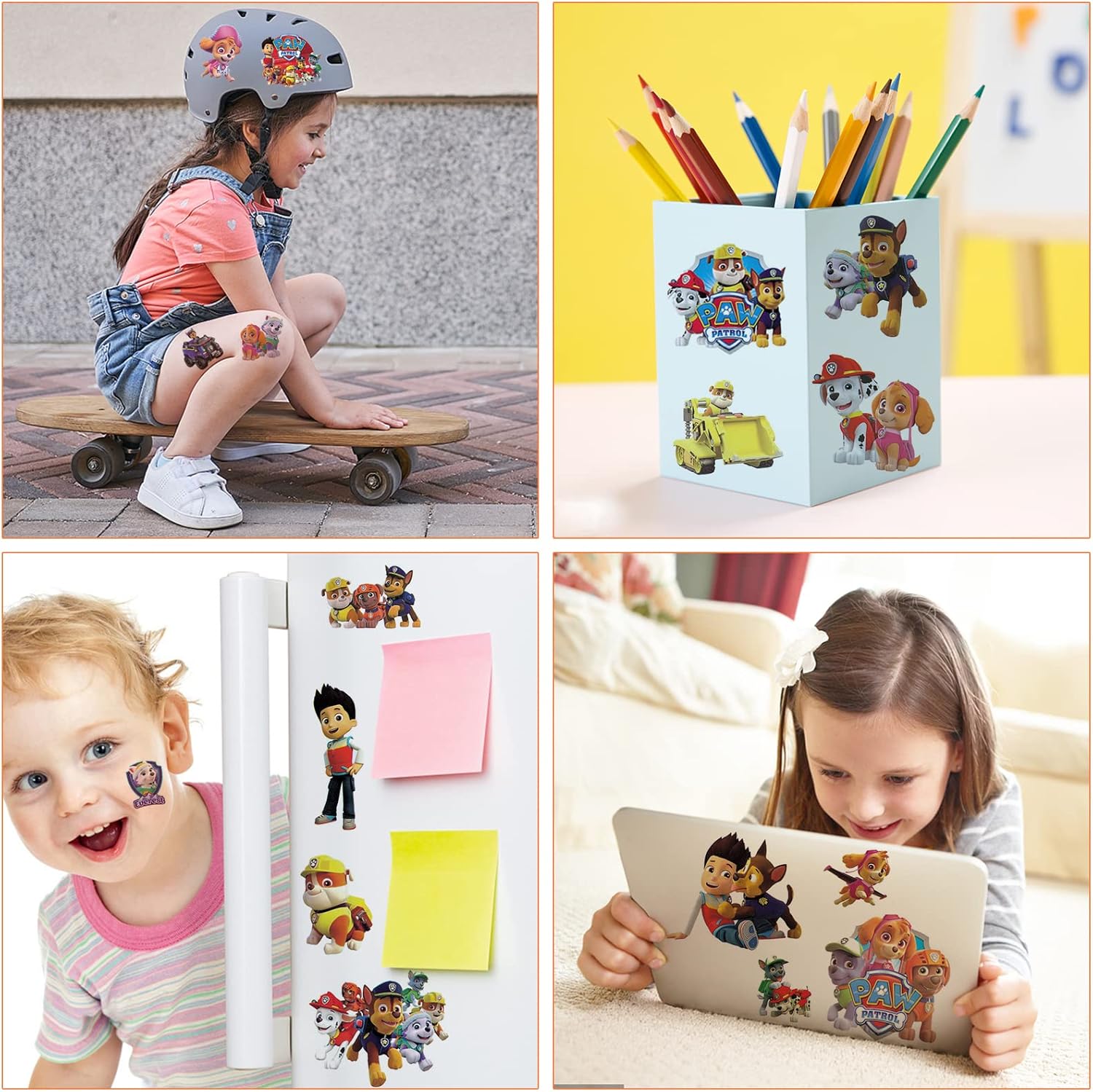 ZESTAW Tatuaży PSI PATROL Tatuaże dla Dzieci Zmywalne Wodne 10 arkuszy