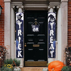 Zestaw banerów na Halloween "TRICK OR TREAT" – Upiorna dekoracja drzwi