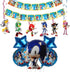 Zestaw Urodzinowych Balonów Sonic Balony na Urodziny Urodzinowe Ozdoby