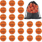 Piłeczki Piłki Antystresowe Mini Koszykówka Piankowe Gniotki Squishy 24szt + Worek