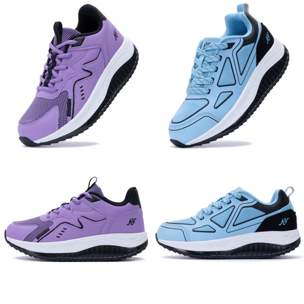 Buty sportowe damskie fioletowe i niebieskie do biegania z amortyzacją Główne zdjęcie produktu