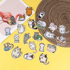 Naszywki termiczne 22 szt. łatki aplikacje do ubrań DIY haftowane Śmieszne Koty