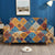 Pokrowiec na Sofę Kanapę Elastyczna Narzuta w stylu Indyjskim Retro - Wzór Geometryczny Kolorowy