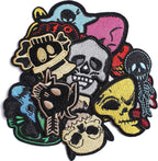 Naszywki termoprzylepne zestaw 16 szt kolorowe Haftowane Naprasowanki Łatki