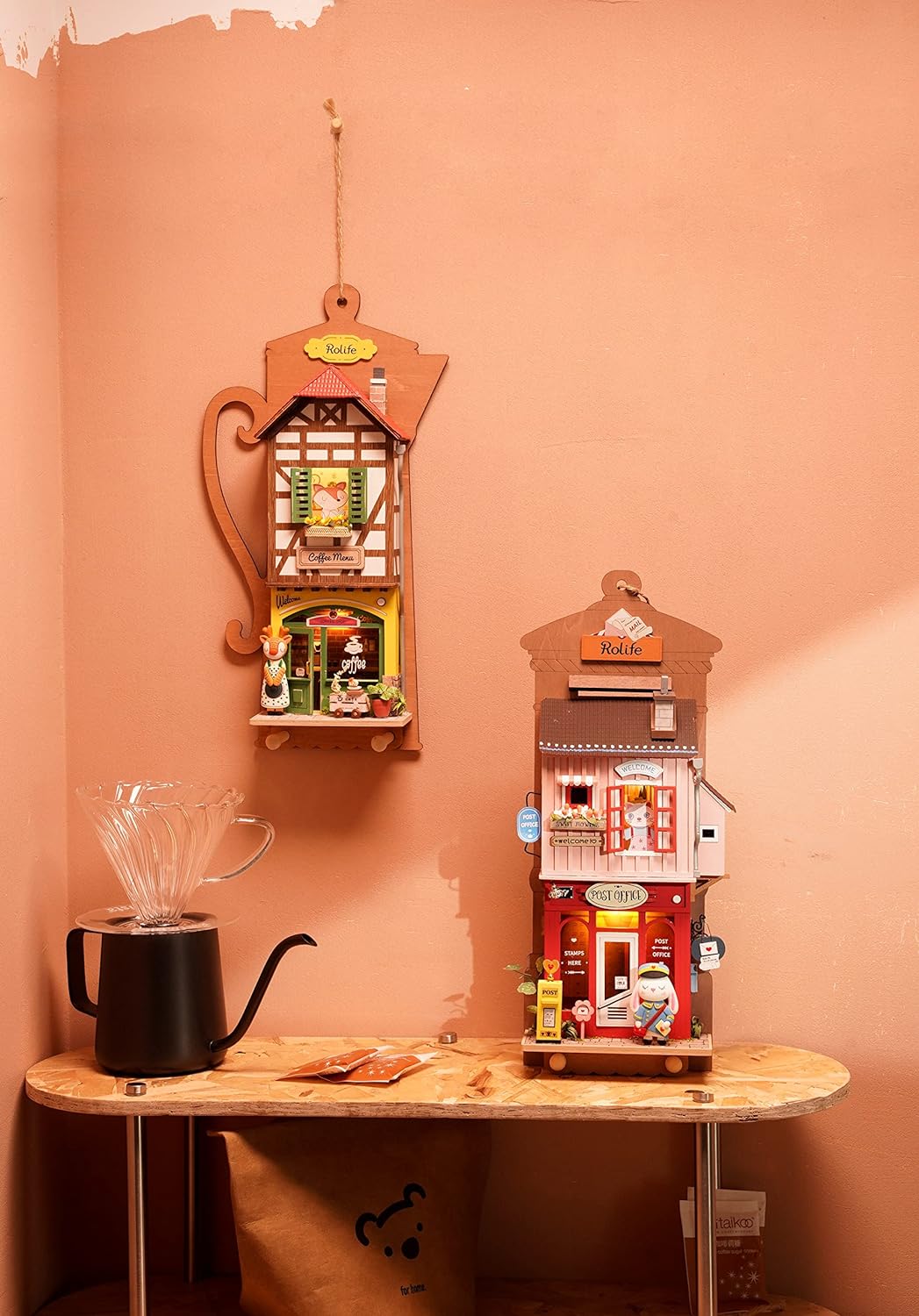 ROBOTIME Drewniany Model Puzzle 3D Poczta Miłosna Prezent DIY Drugie zdjęcie produktu