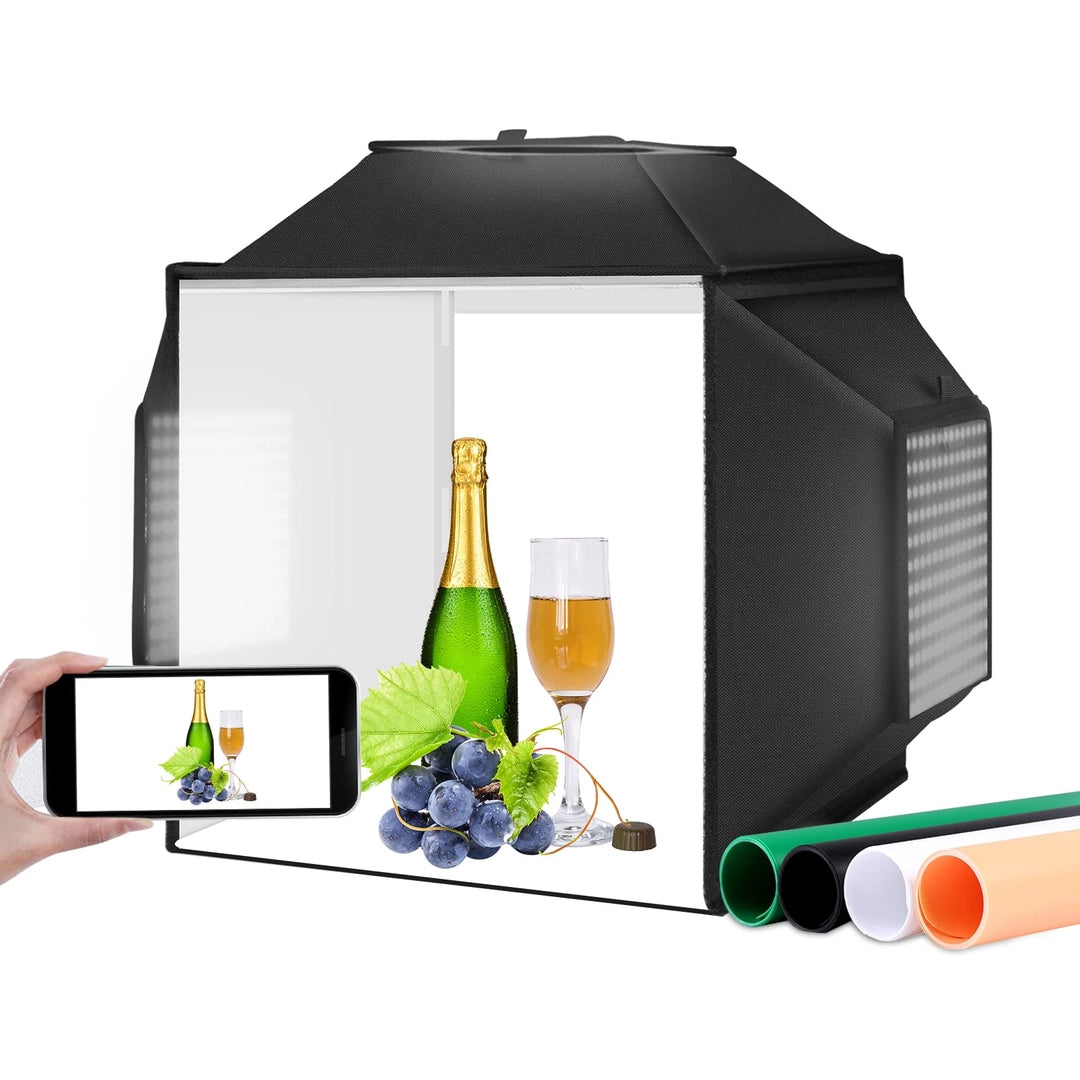 Namiot bezcieniowy LED 40x40 cm do fotografii produktów z tłami PULUZ Główne zdjęcie produktu