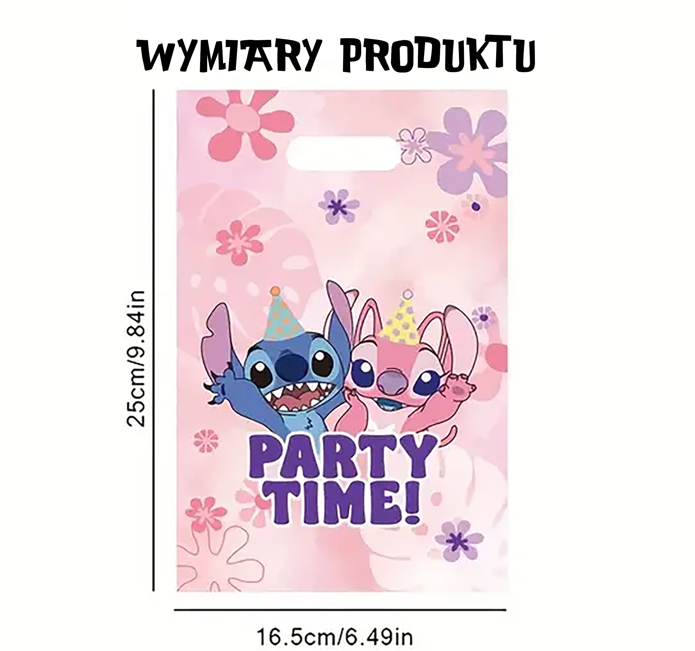 Torebki Torby na słodycze Prezenty Cukierki Upominki Urodziny dla Dzieci 10 szt STITCH