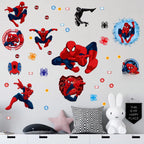 Naklejki ścienne Spiderman 45 x 60 cm zestaw dekoracyjny 3D do pokoju dziecięcego