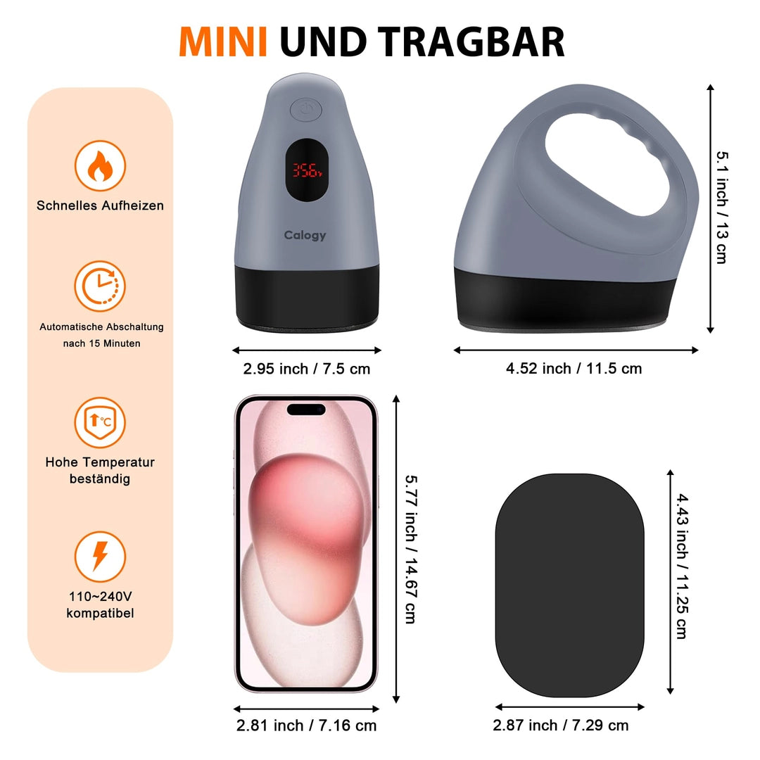 Mini prasa termotransferowa Przenośna Do Nadruków Kompaktowa CALOGY Szara