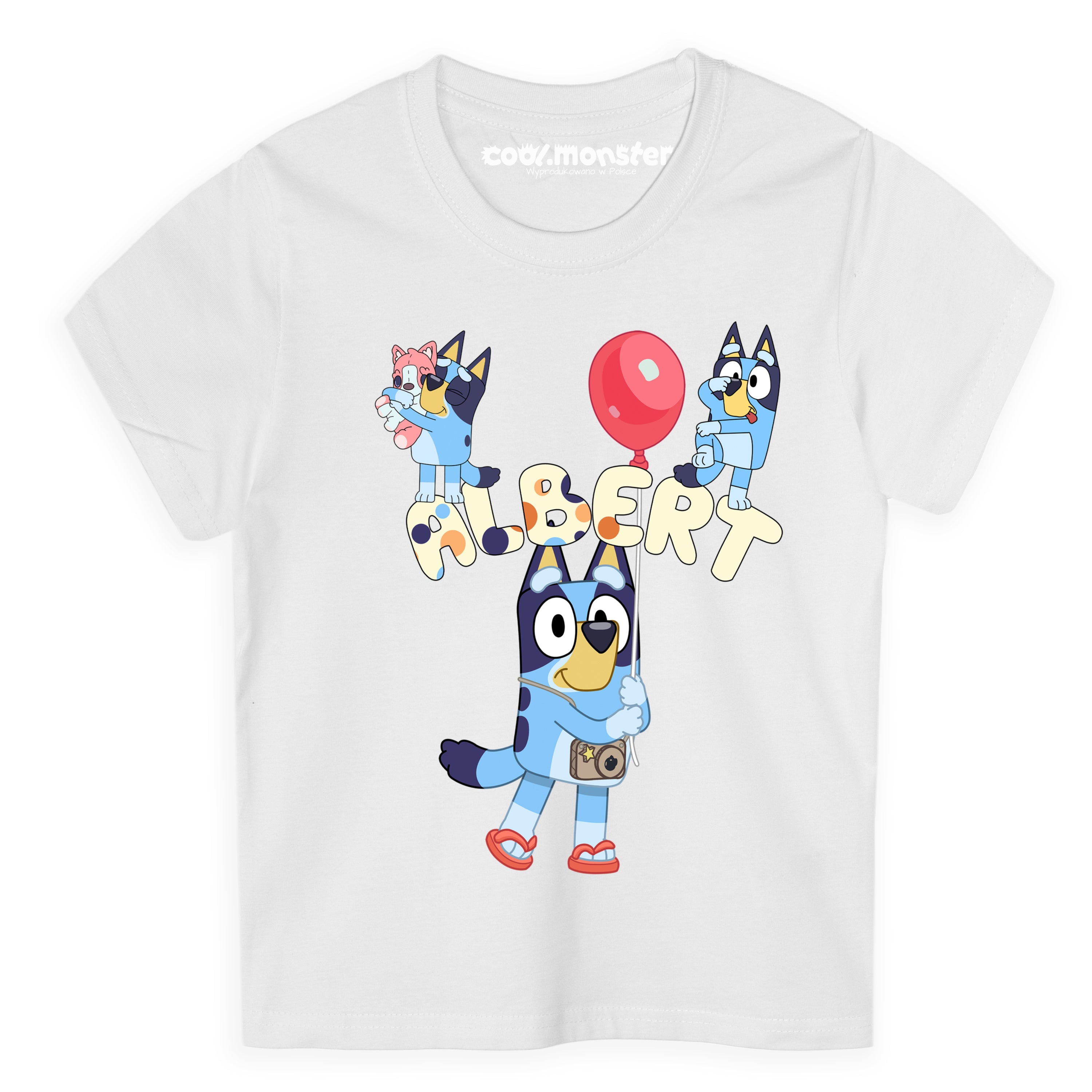 Bluey i Bingo - T-Shirt Koszulka z Imieniem - Różne Kolory - BLUE02 Drugie zdjęcie produktu