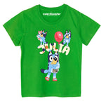 Bluey i Bingo - T-Shirt Koszulka z Imieniem - Różne Kolory - BLUE02