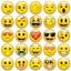Zestaw magnesów emoji 28 szt. uśmiechnięte buźki 3 cm na lodówkę i auto