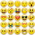 Zestaw magnesów emoji 28 szt. uśmiechnięte buźki 3 cm na lodówkę i auto