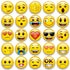 Zestaw magnesów emoji 28 szt. uśmiechnięte buźki 3 cm na lodówkę i auto