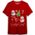 Świąteczna Bawełniana Koszulka T-Shirt - napis Wesołych Świąt XS-XXL C04