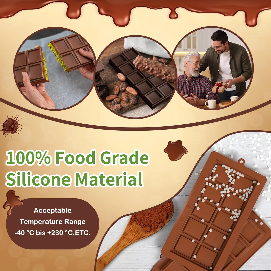 Forma silikonowa do tabliczek czekolady 25x13,5 cm BPA FREE ROMINVIC Drugie zdjęcie produktu