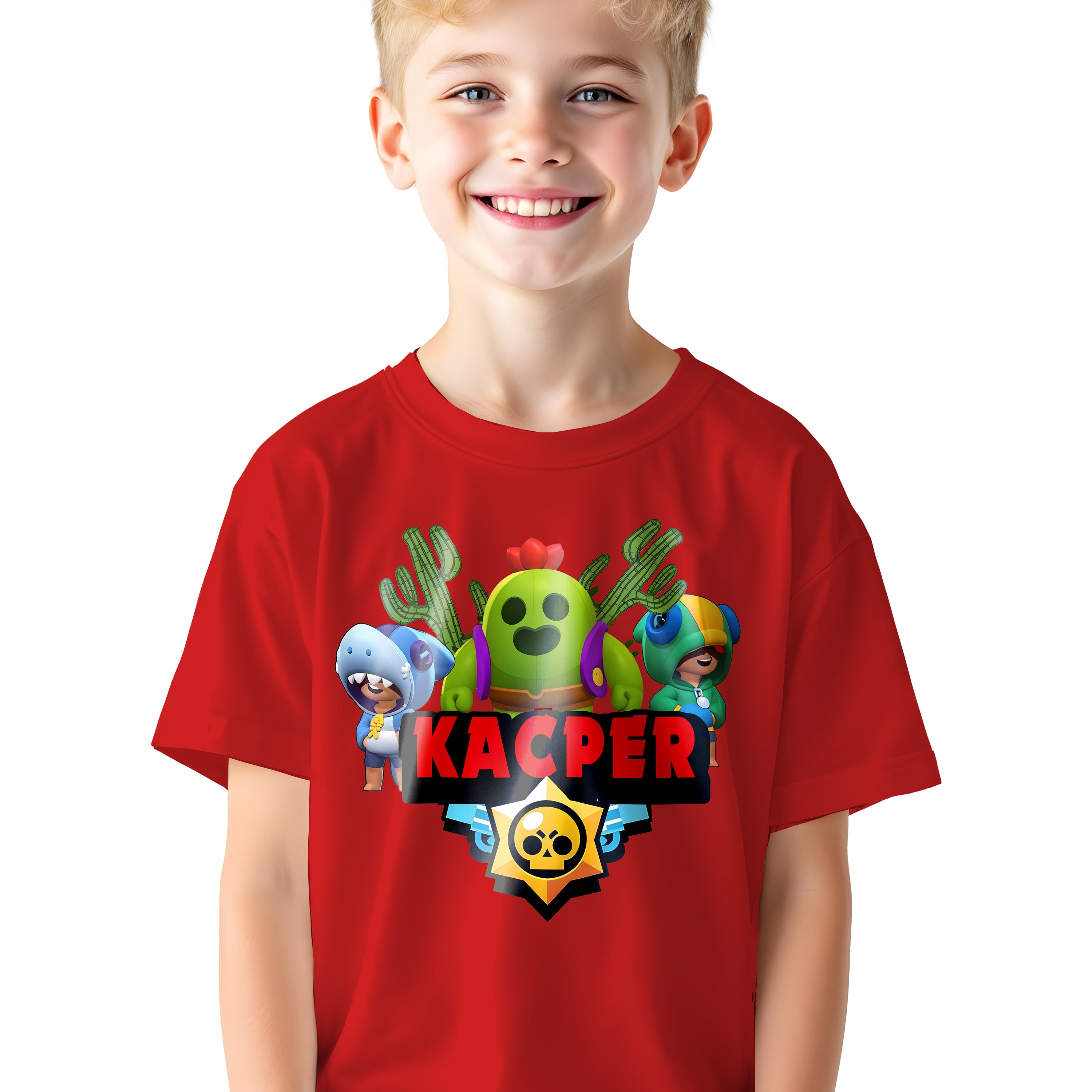 Koszulka dla Gracza Brawl Stars na urodziny i nie tylko. Z imieniem. Różne Kolory