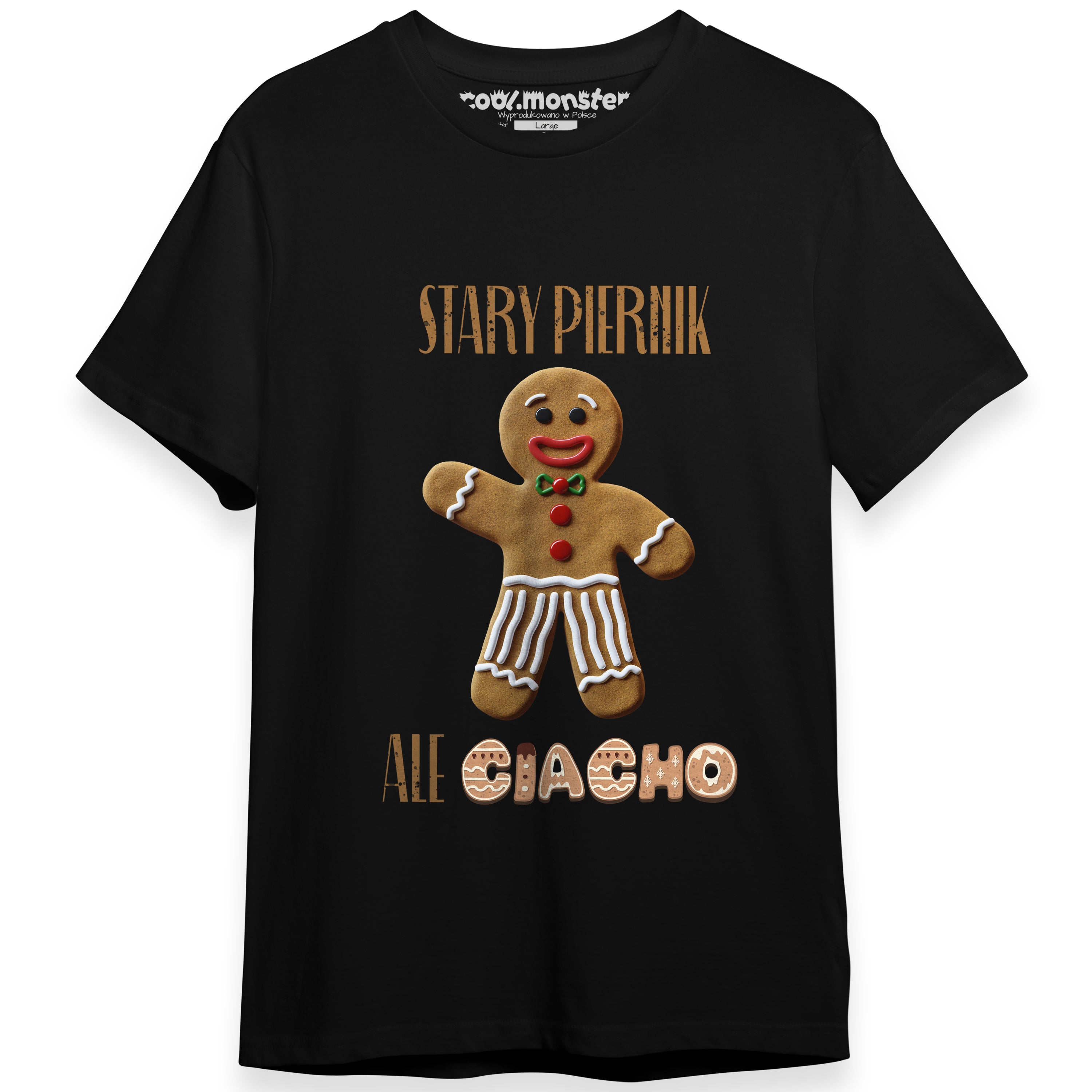 Świąteczna Koszulka Dziecięca, Męska, Damska T-Shirt - Stary Piernik - CHR012 Drugie zdjęcie produktu