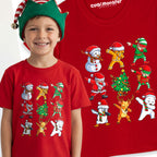 Koszulka świąteczna Dabbing Mikołaj i ekipa - Dla Dzieci i Dorosłych CHR021
