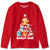 Koszulka, Bluzka świąteczna z długim rękawem. Pokemon, Pikachu - Czarna lub Czerwona CHRPOK01
