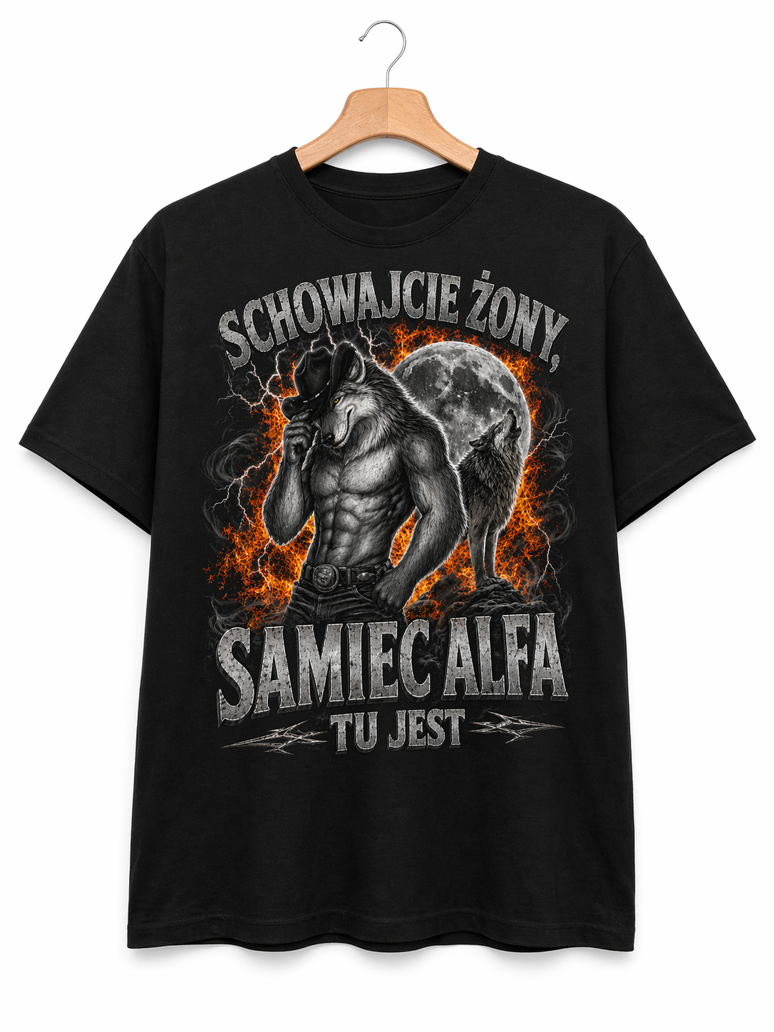Koszulka Męska Śmieszna Samiec Alfa T-Shirt Idealna na Prezent dla Męża Brata Chłopaka 26_18