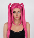Peruka K-Popowe Łowczynie Demonów MIRA Różowe Neonoe Włosy Fryzura Cosplay