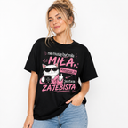 Koszulka Damska Śmieszna T-Shirt Luźna Nie Muszę być Miła Jestem Zajebista