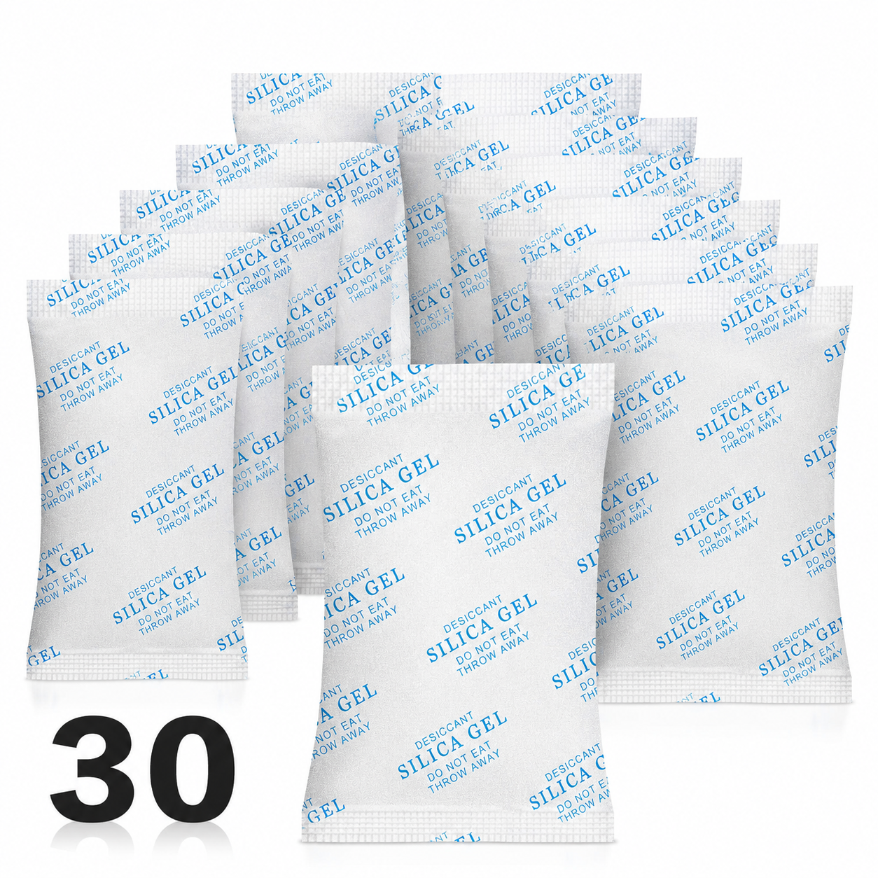 Saszetki z żelem krzemionkowym silica gel 20g x 30 szt pochłaniacze wilgoci do elektroniki i żywności