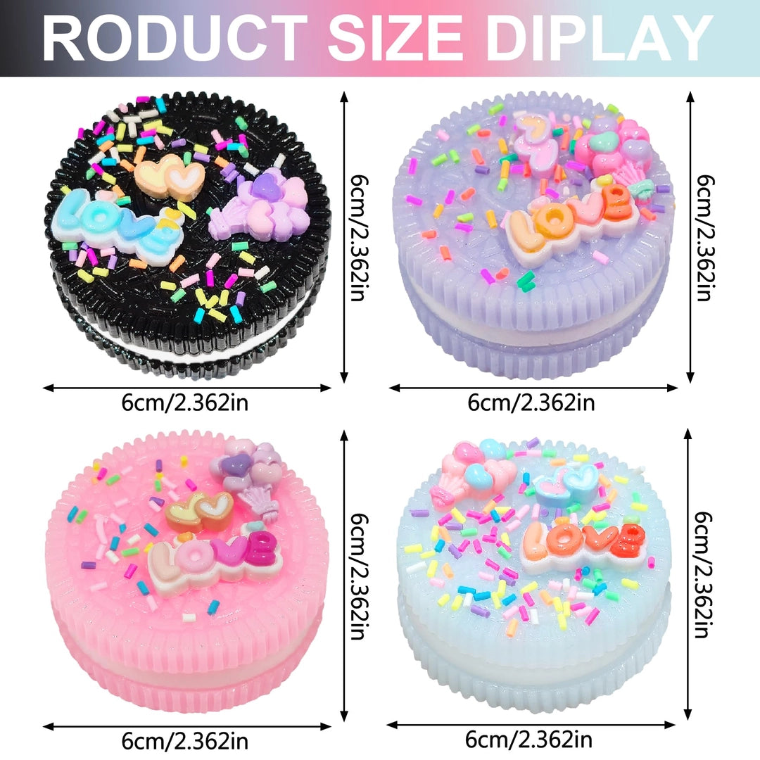 Antystresowe ciastko squishy LOVE 6 cm – zabawka sensoryczna prezentowa
