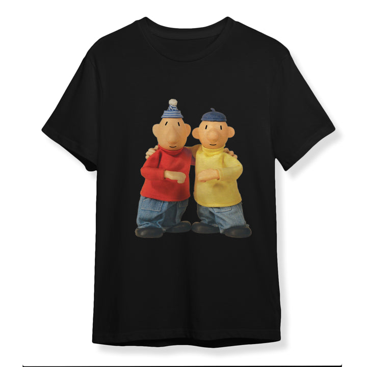 Koszulka Męska T-Shirt - Sąsiedzi Pat & Mat - Czarna lub Biała - S-2XL D005