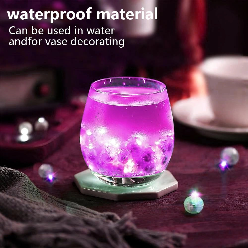 Mini lampki Diody LED wodoodporne fioletowe 10 szt. do dekoracji balonów i wazonów