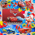 Zestaw Urodzinowych Balonów + Baner Happy Birthday Girlanda Balonowa - Disney Cars/Auta ZYGZAK MCQUEEN