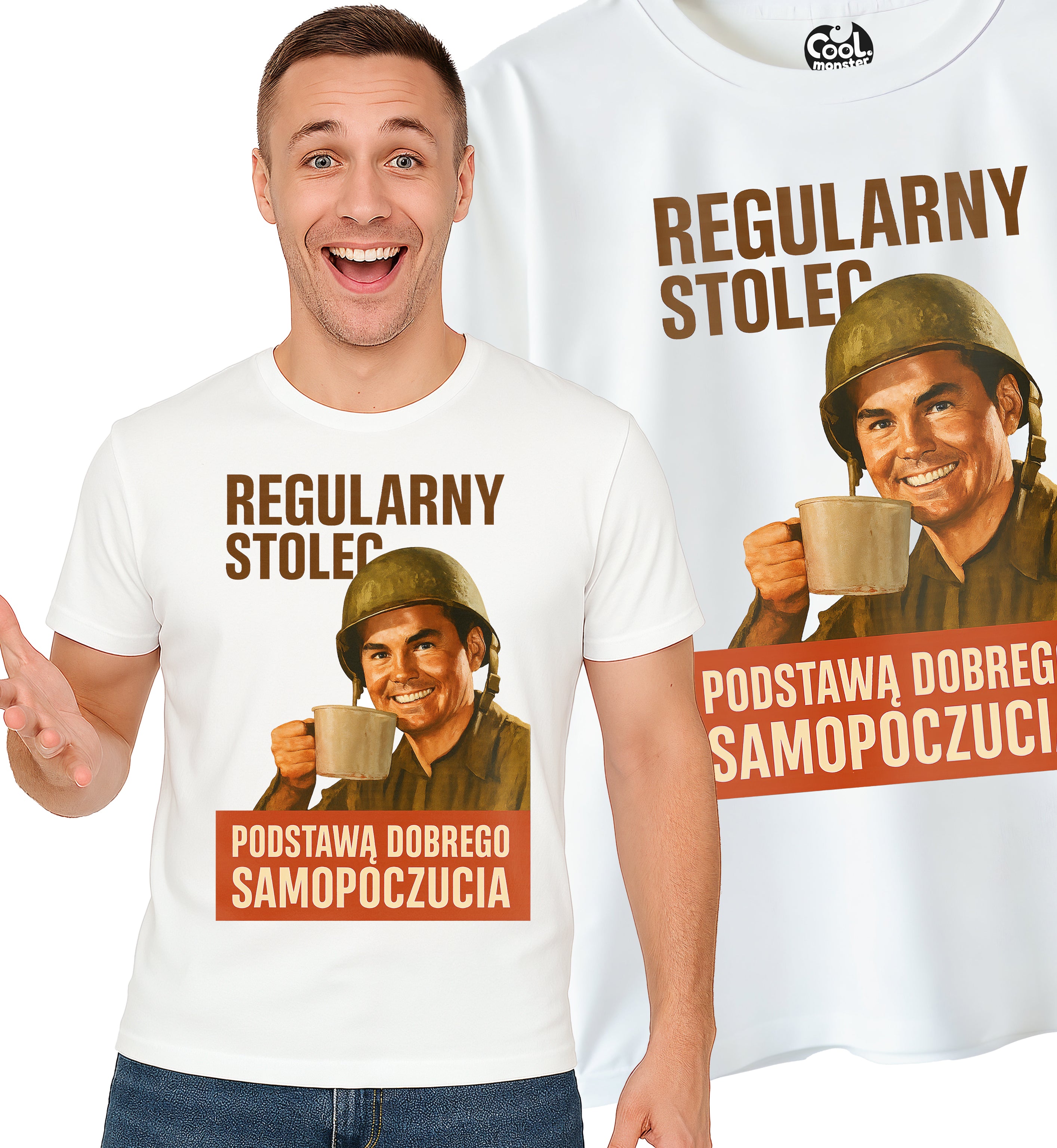 Koszulka Męska Damska Młodzieżowa T-Shirt Śmieszna Tekst Retro - Regularny Stolec S-2XL