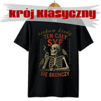Koszulka Męska Damska Młodzieżowa T-Shirt Śmieszna Tekst - Czekam Kiedy Ten Syf S-2XL